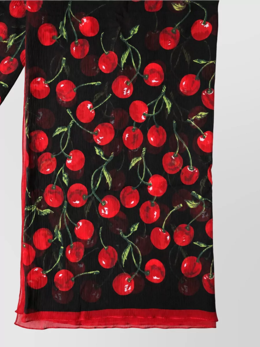 Dolce&Gabbana Silk Cherry Print Scarf
