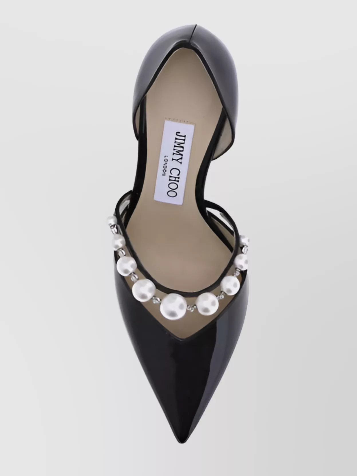 Jimmy Choo Pearl Embellished Leather Stiletto Pumps