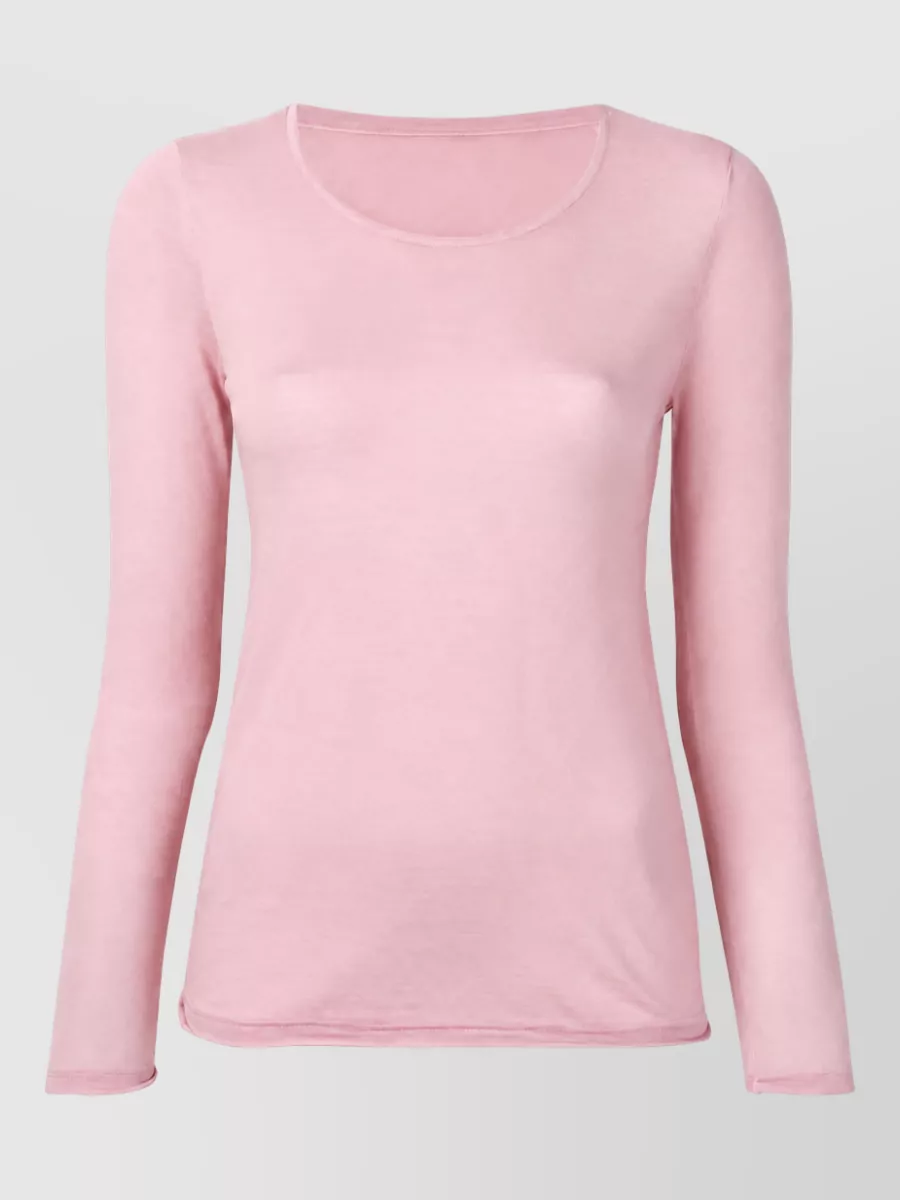 La Rose merino ribbed slim-fit knitted long-sleeve top