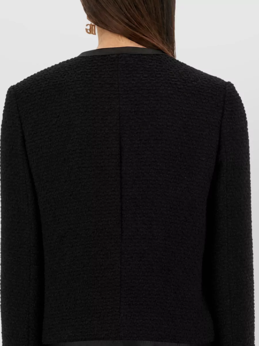 Dolce&Gabbana Wool Silk Single-Breasted Tweed Bouclé Short Jacket