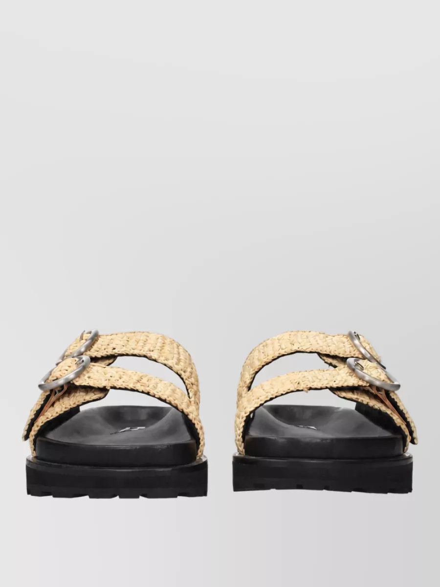 Jil Sander Raffia Slides