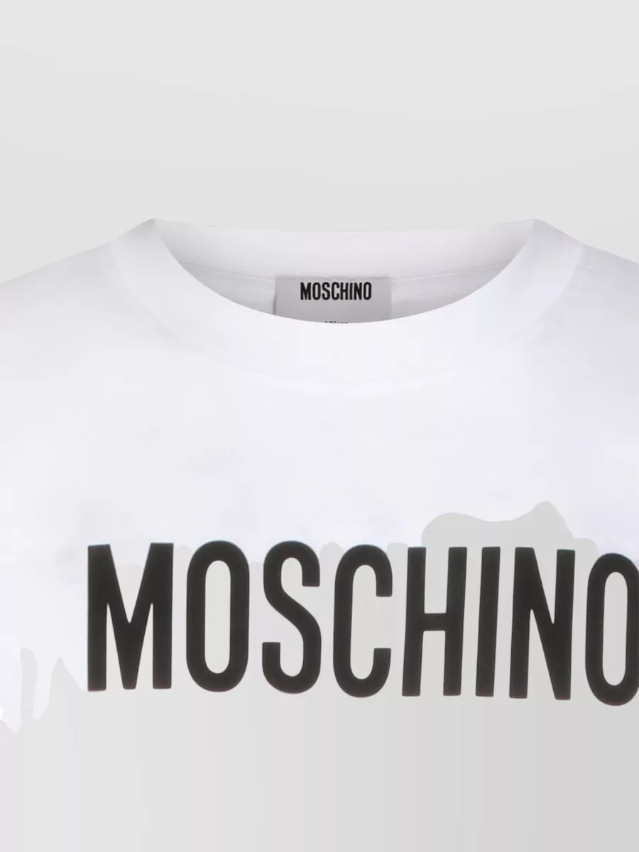 Moschino Crew Neck Jersey T-Shirt Short Sleeves