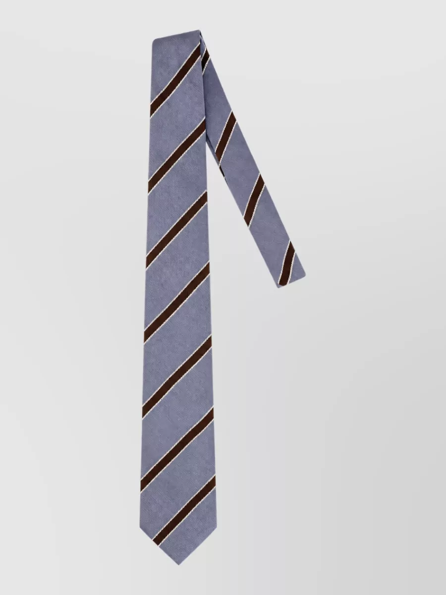 Corneliani embroidered silk tie