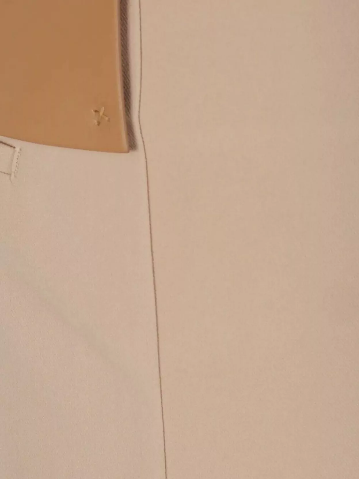 Sportmax Trousers With Front Crease And Side Slits In Neutral