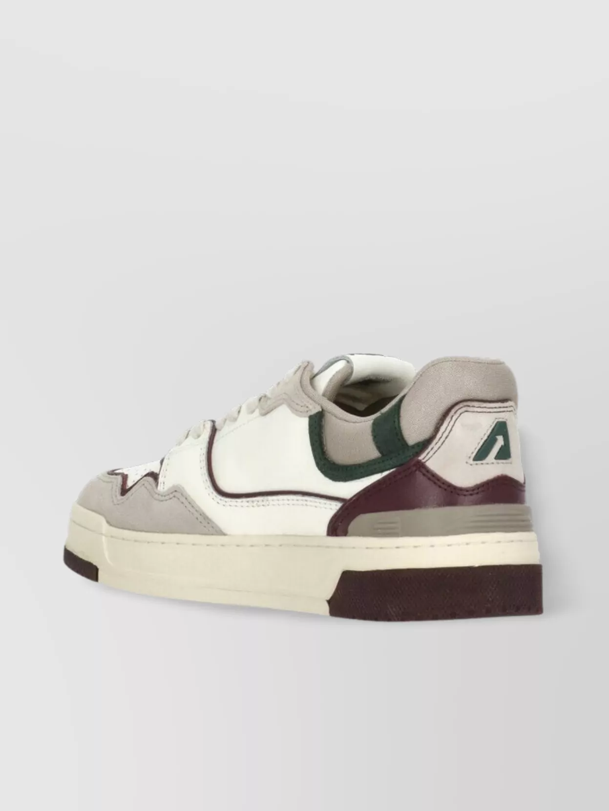 Autry Low Top Leather Sneakers With Raised Sole In Multi
