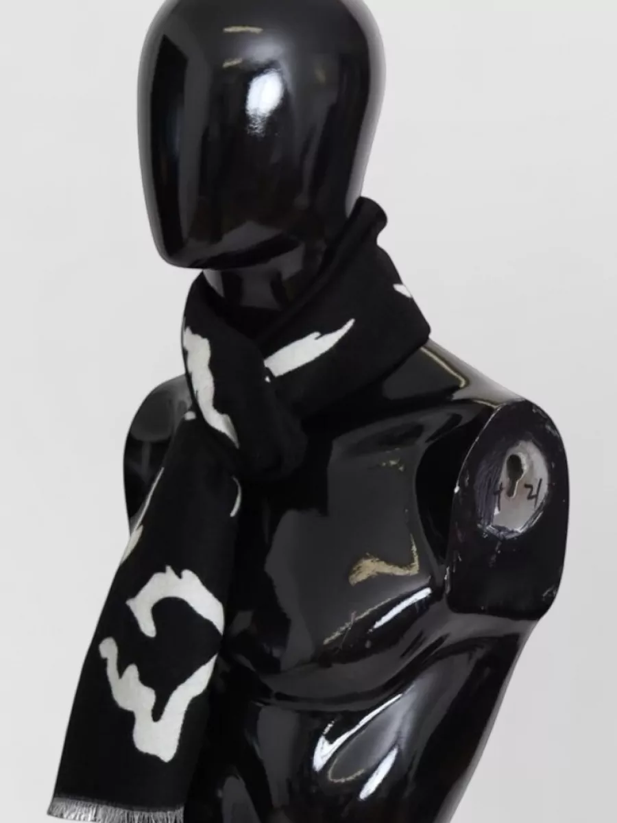 Givenchy Wool Abstract Print Scarf