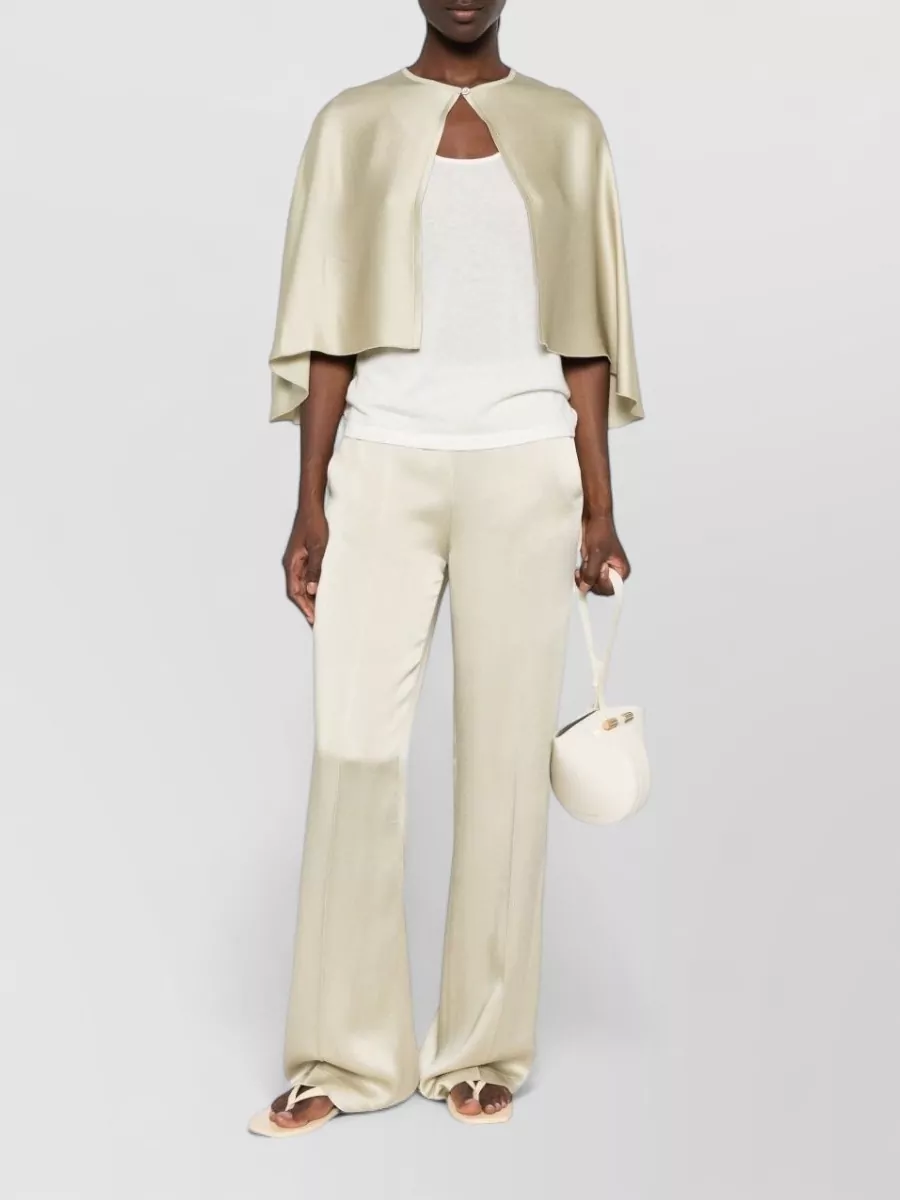 Forte Forte Satin Short-Sleeve Cape Jacket