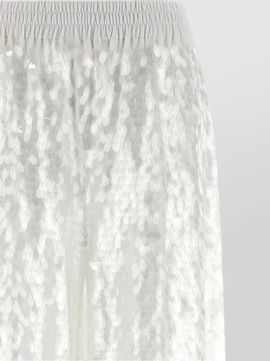 Norma Kamali Sequin Wide-Leg Trousers