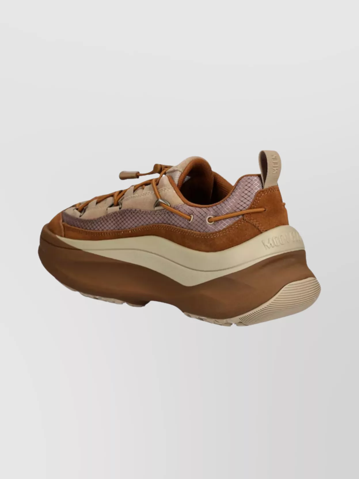 Moon Boot Logo Sneakers With Chunky Sole And Mesh