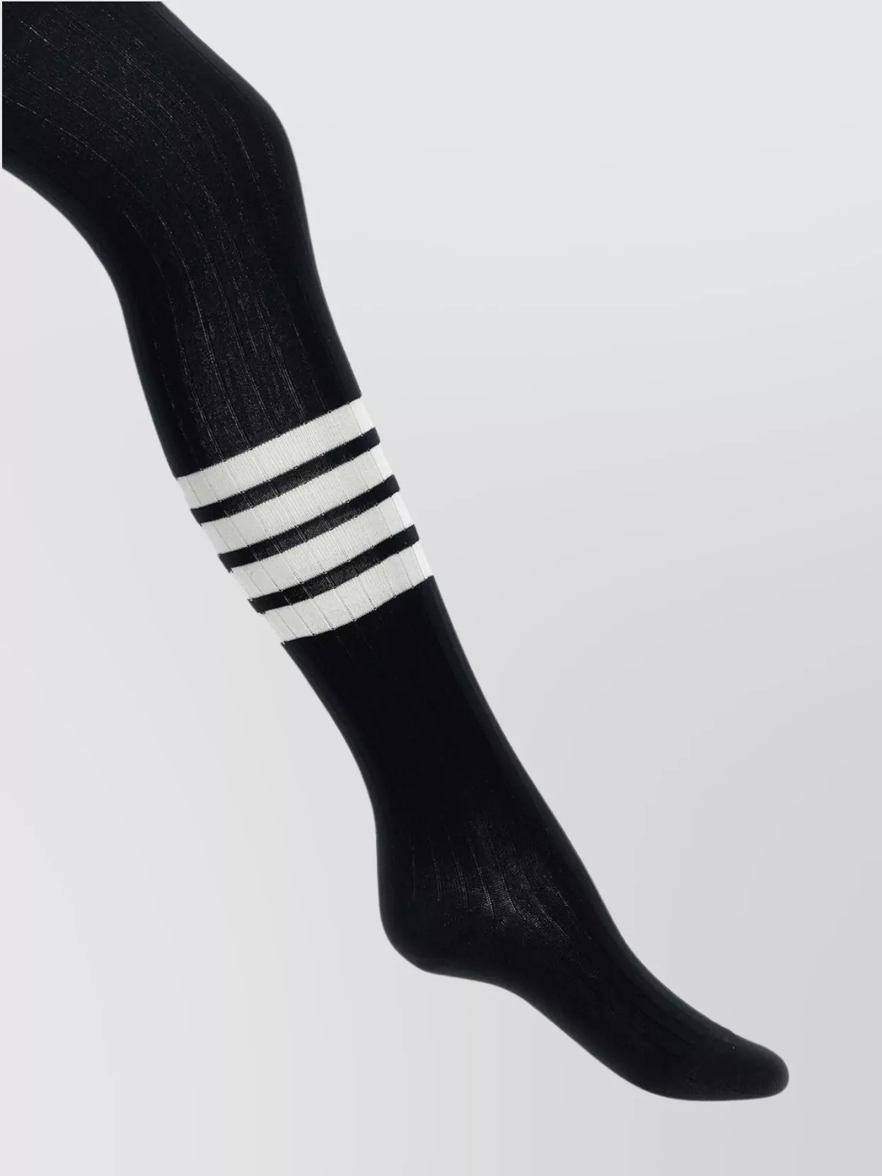 Thom Browne Striped Knee-High Ribbed Socks