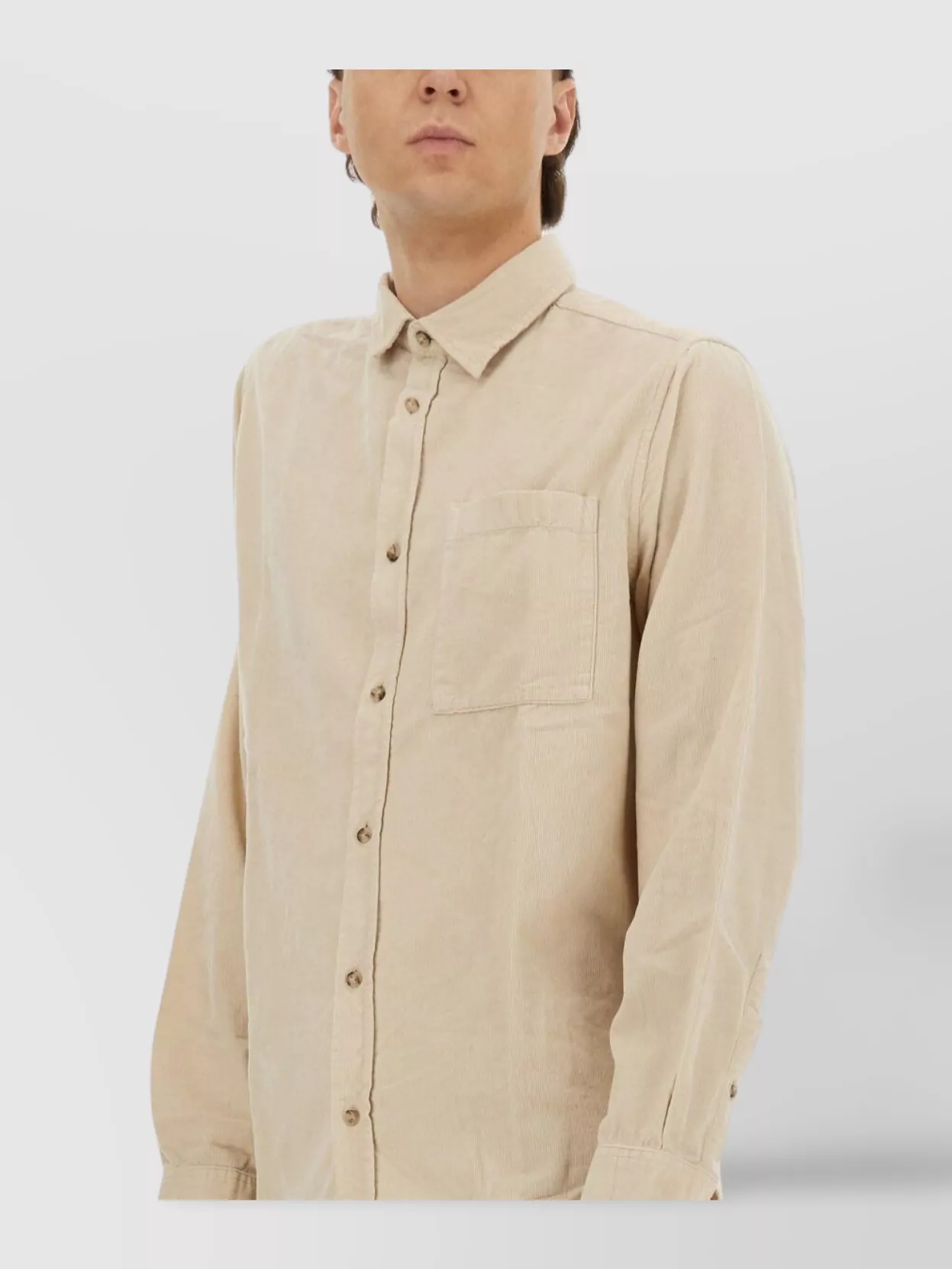 Woolrich Long Sleeve Button-Down Shirt With Chest Pocket