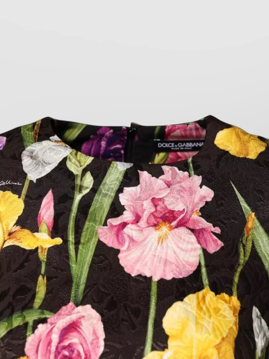 Dolce&Gabbana Floral Brocade A-Line Mini Dress