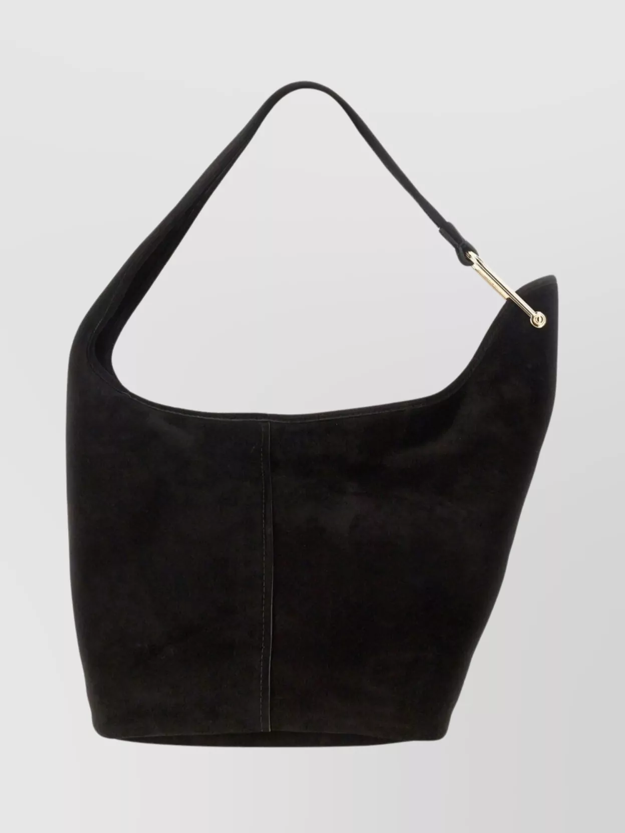 Michael Kors Suede Shoulder Bag Gold Hardware