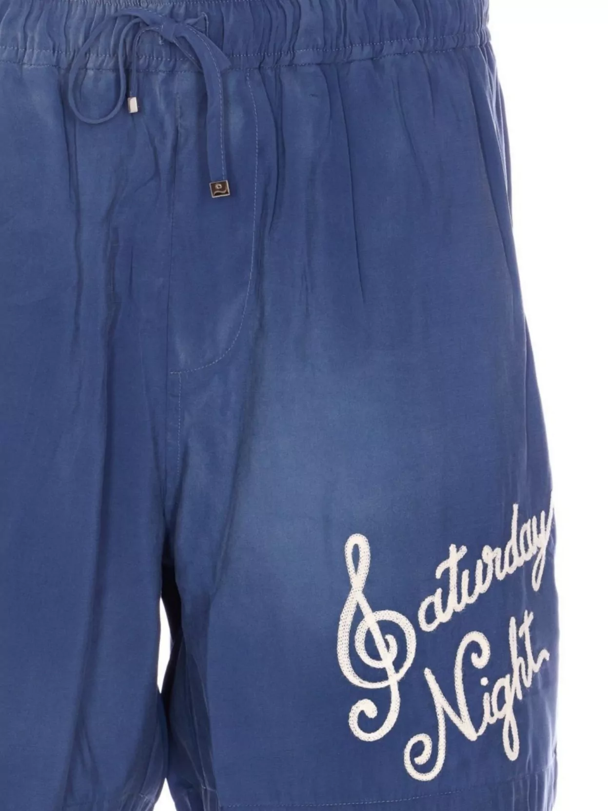 Amiri Saturday Night Elasticized Waist Embroidered Shorts