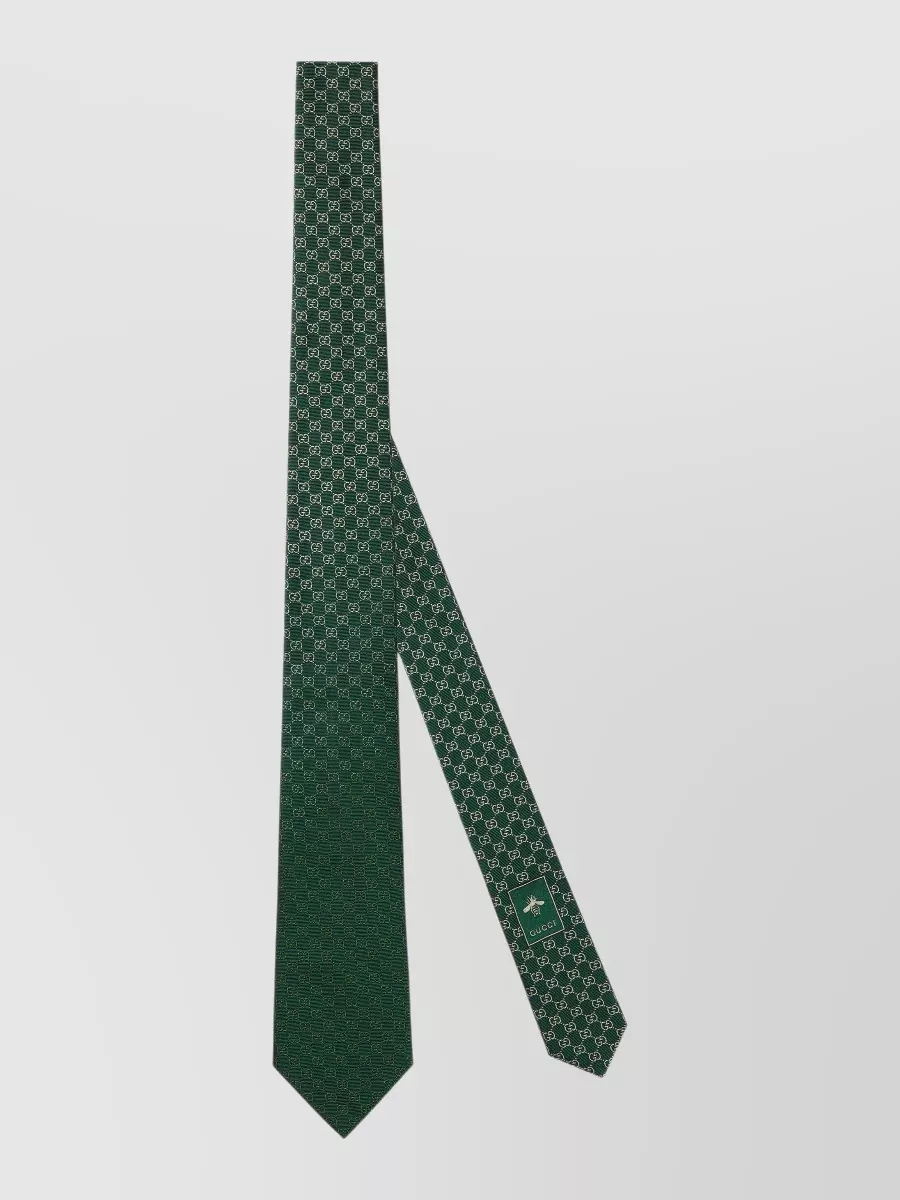 Gucci Gg Jacquard Silk Tie