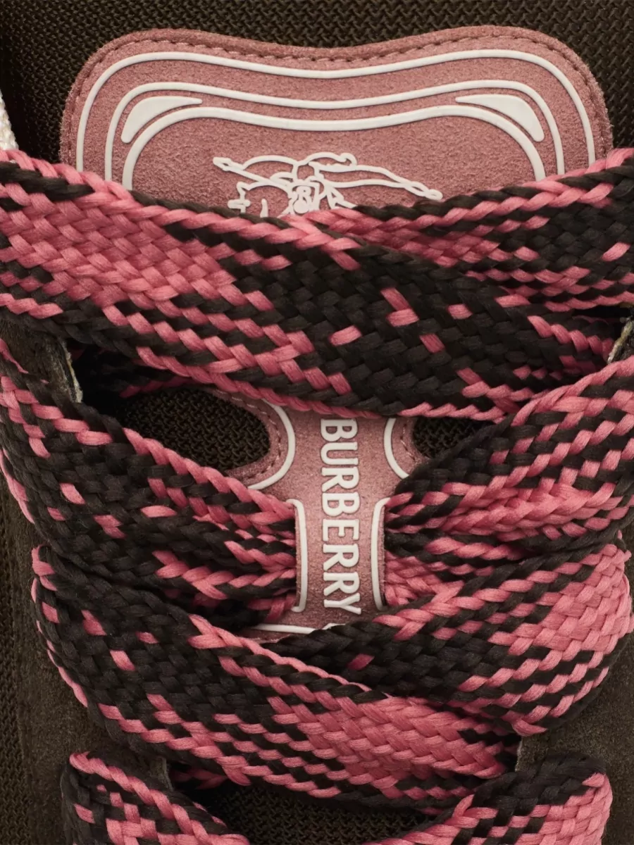 Burberry Suede Low-Top Sneakers