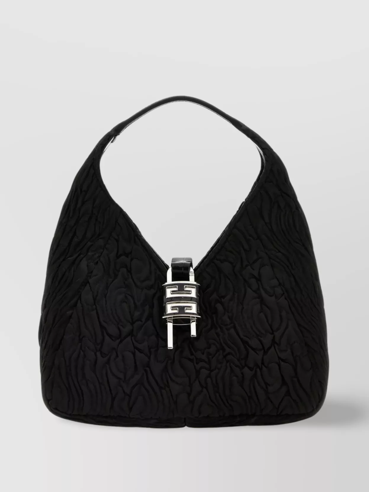 Shop Givenchy Fabric G-hobo Mini Handbag With Chain Detail