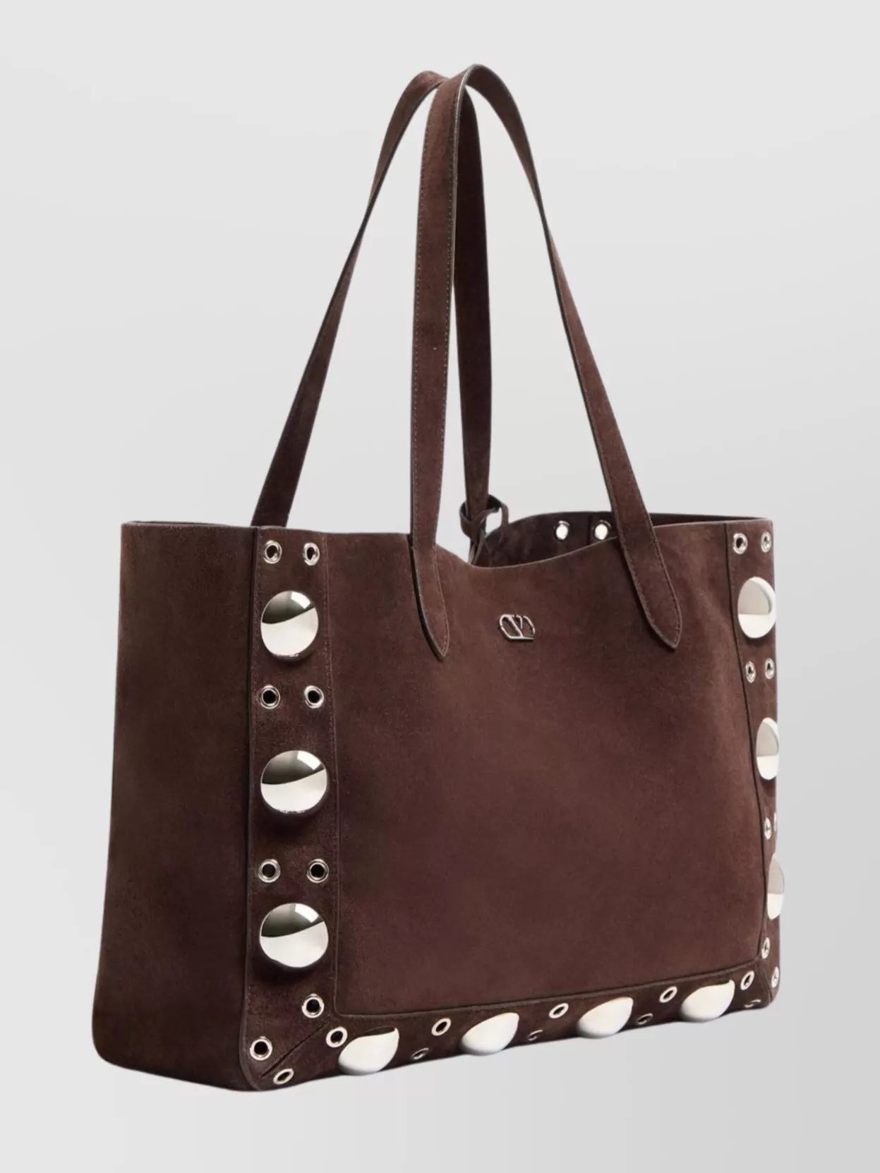 Valentino Garavani Circular Cutouts Studded Tote Bag