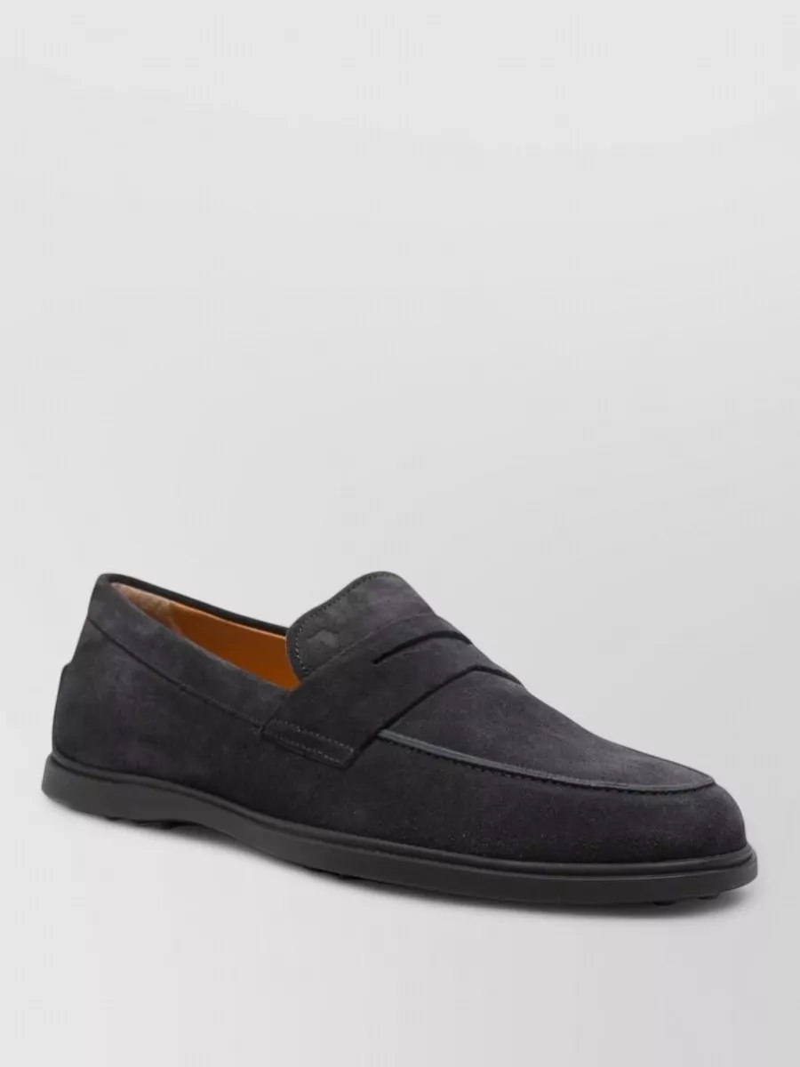 Tod's suede leather loafers