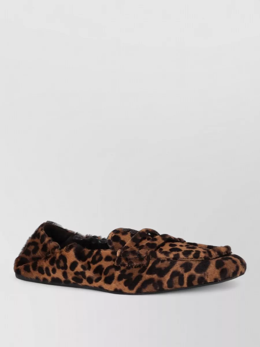 Miu Miu Leopard-Print Loafers