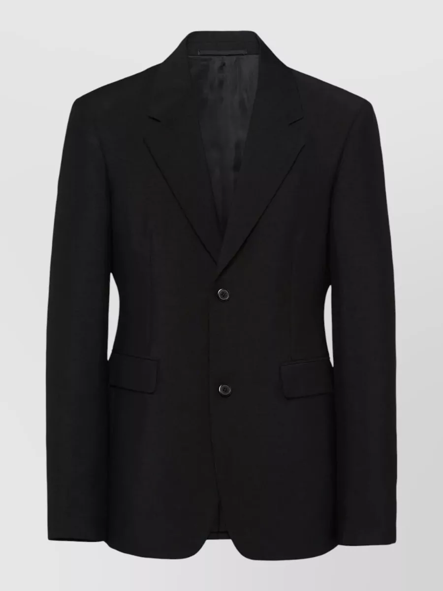 Prada Mohair virgin wool single-breasted extra-slim-fit jacket