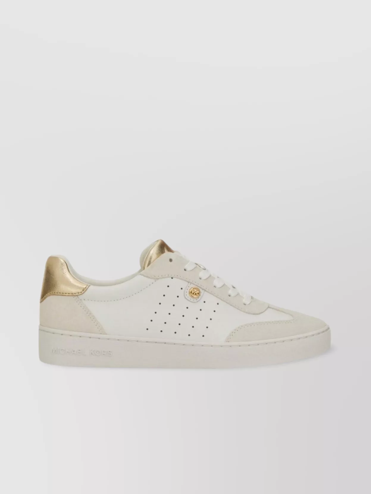 Michael Kors "Scotty" Sneakers With Flat Sole And Gold Accents