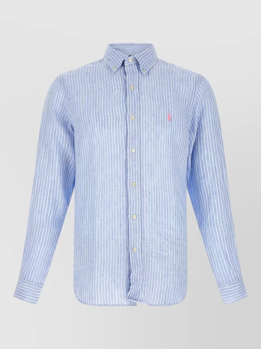 Polo Ralph Lauren striped linen long-sleeve shirt