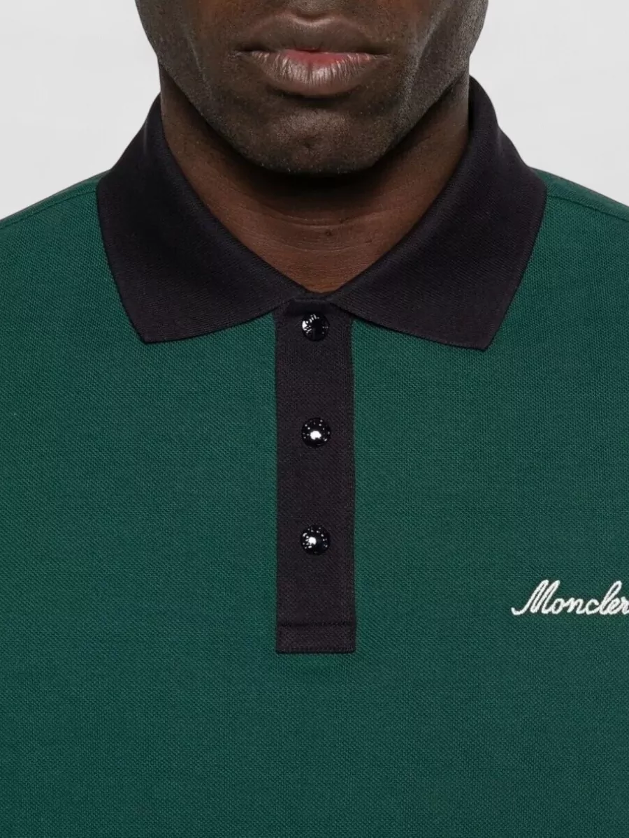 Moncler Cotton Piqué Polo Shirt
