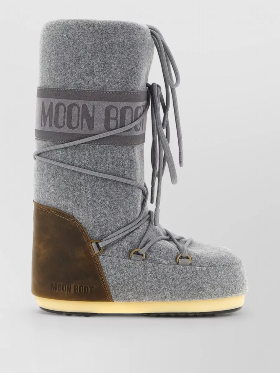 Moon Boot Leather Snow Boots