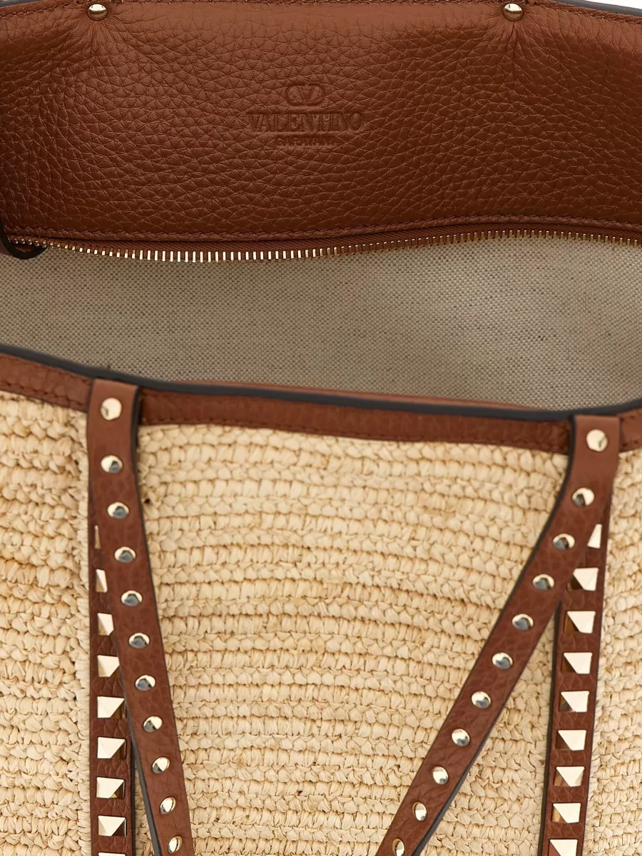Valentino Garavani Medium Raffia Beach Bag