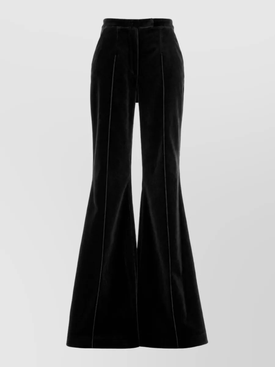 Costarellos velvet flared trousers