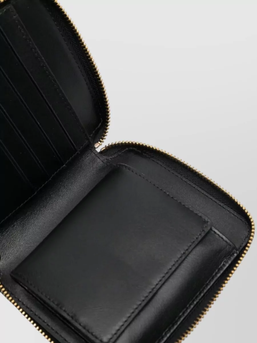 Comme Des Garçons Rectangular Leather Compact Wallet 125X105 Mm