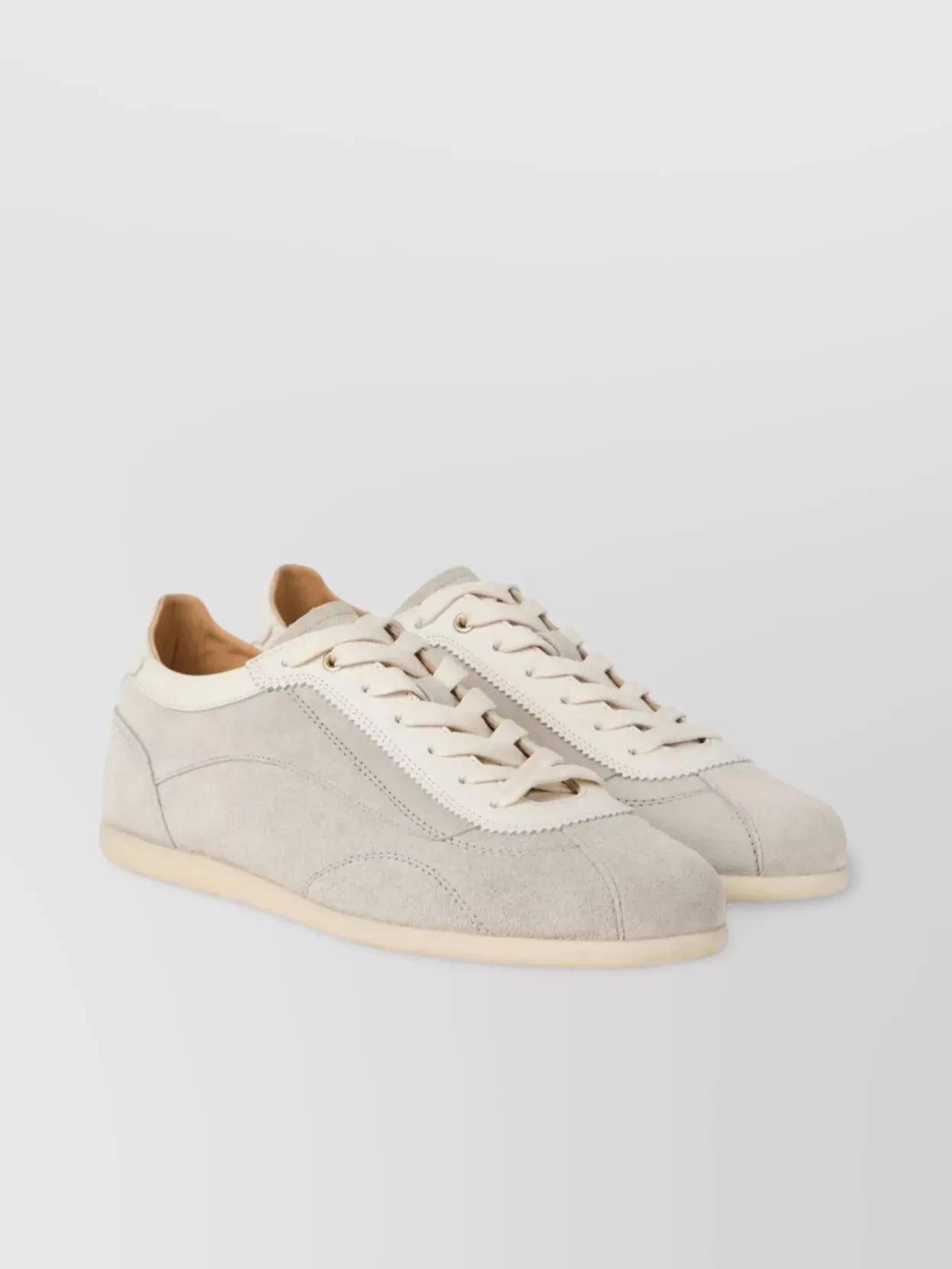 Brunello Cucinelli Suede Lace-Up Low-Top Sneakers