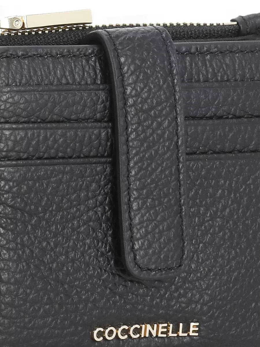 Coccinelle Textured Leather Wallet Compact Design