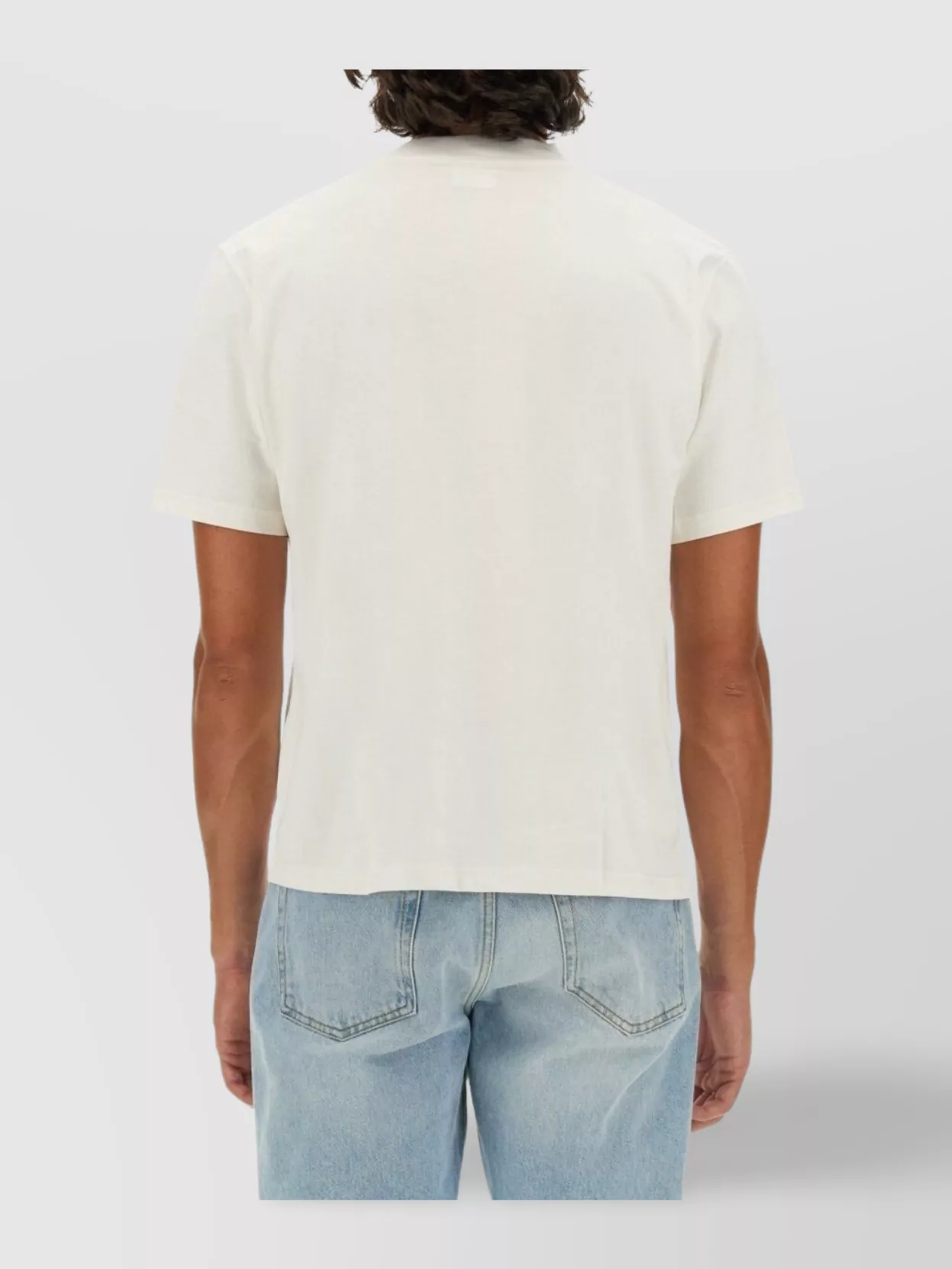 Courrèges Logo Crew Neck T-Shirt Straight Hem