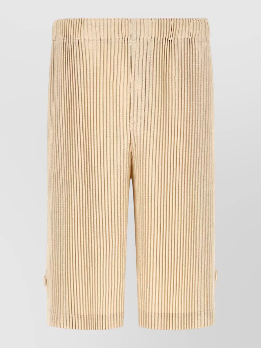 Homme Plisse Issey Miyake ribbed straight-leg bermuda shorts