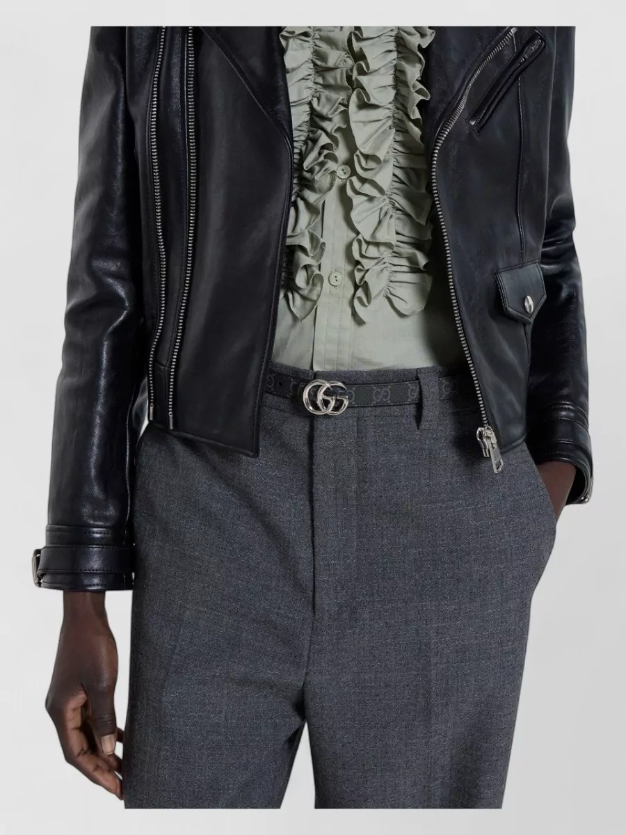 Gucci Leather Reversible Thin Belt