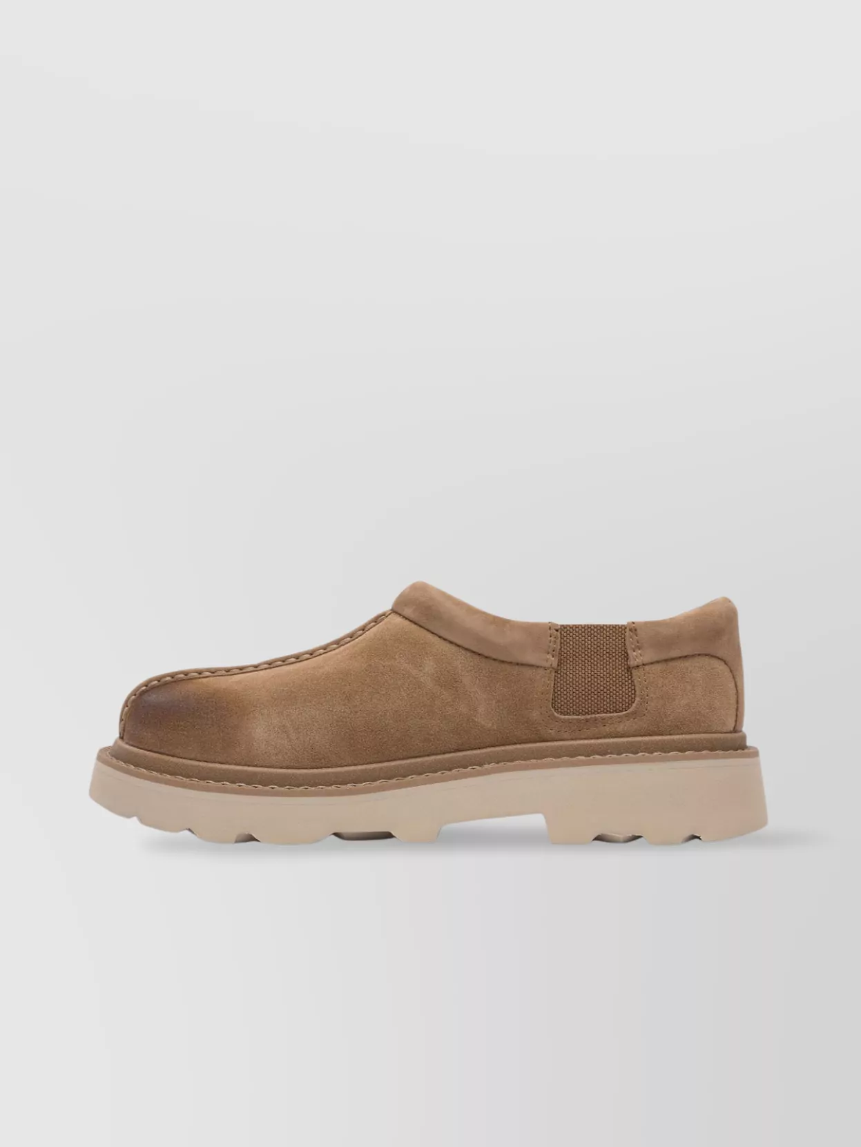 Ugg Loafers With Round Toe And Rubber Sole