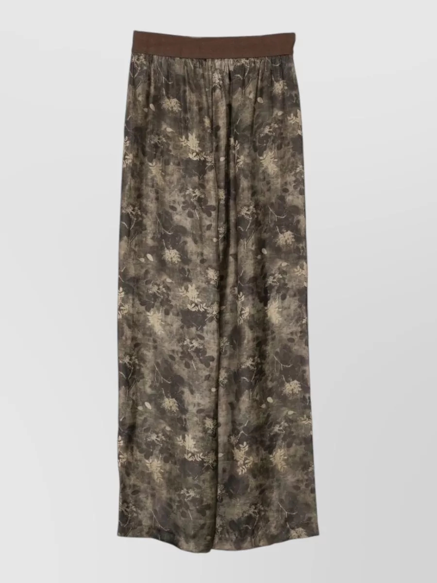 Uma Wang Floral Print Wide Leg Pyjama Bottoms