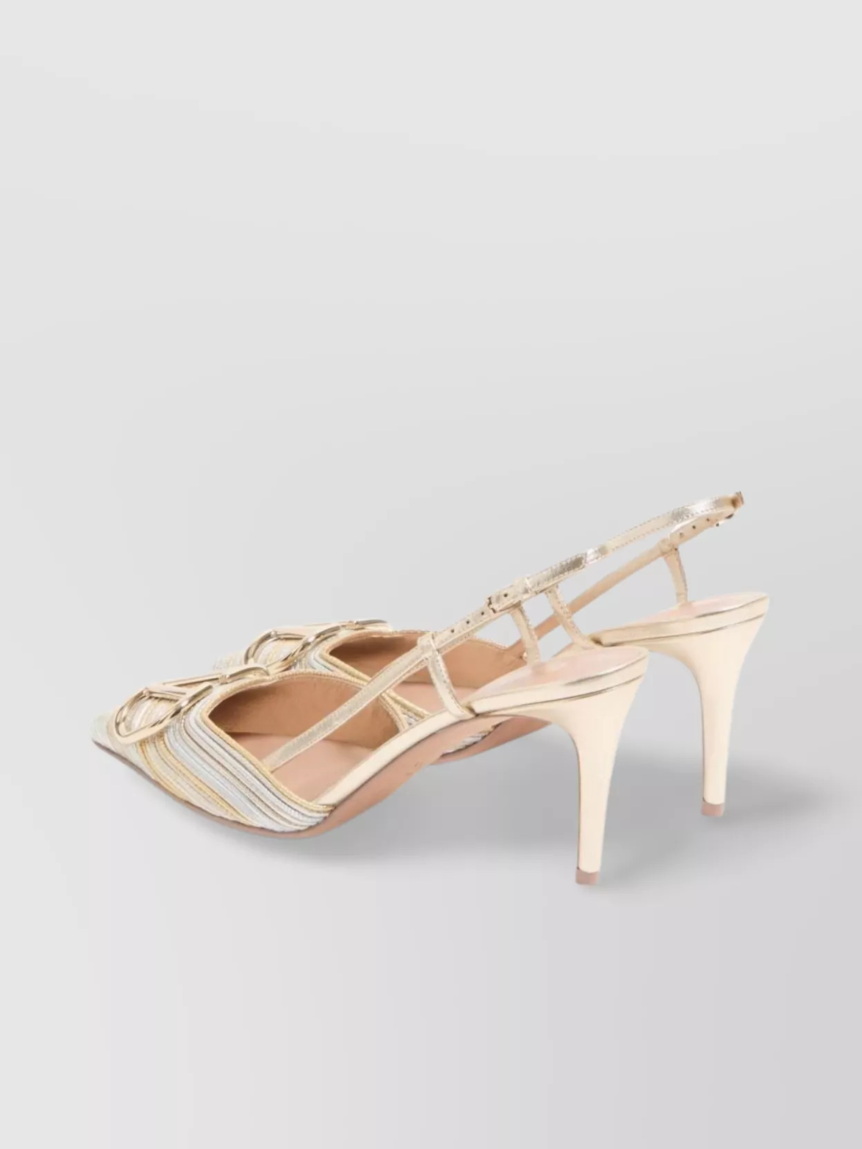 Valentino Garavani Embroidered Stripe Detailing Pumps