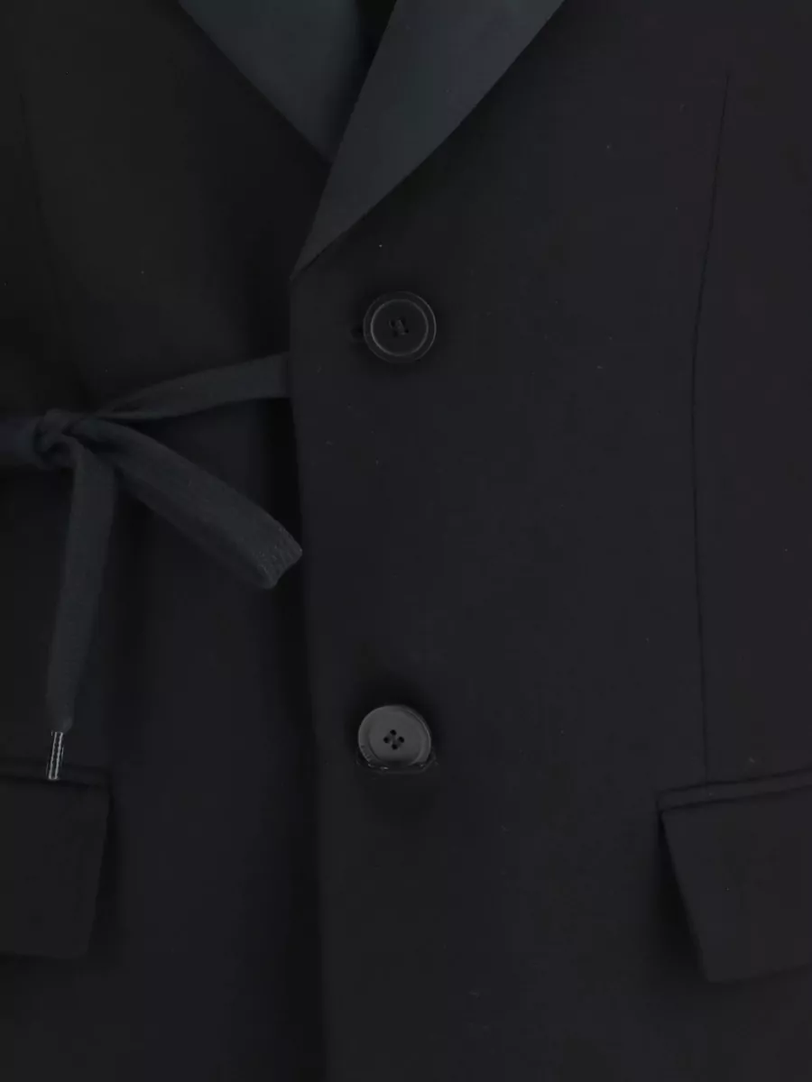 Balenciaga Tuxedo Blazer Jacket Tailored Wrap Design