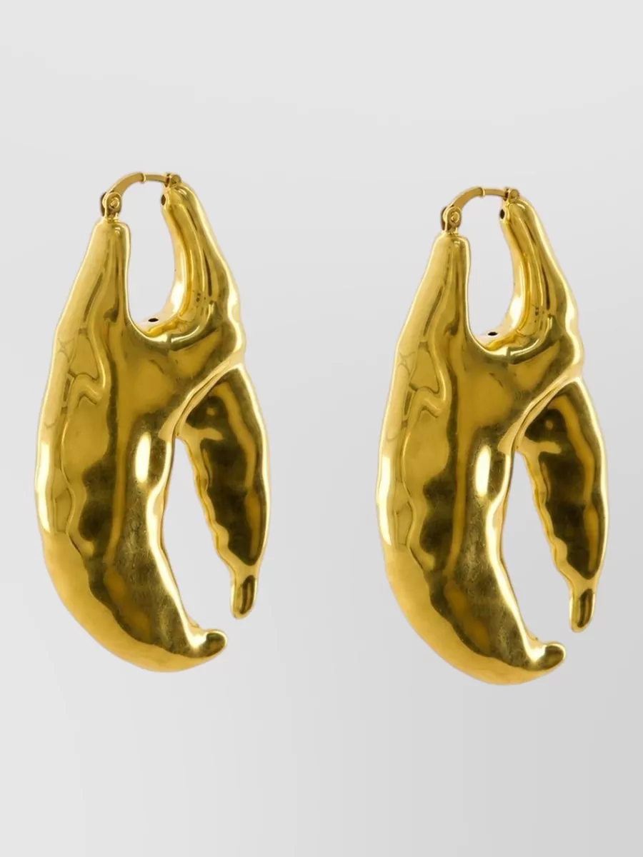 Jacquemus hammered hoop earrings