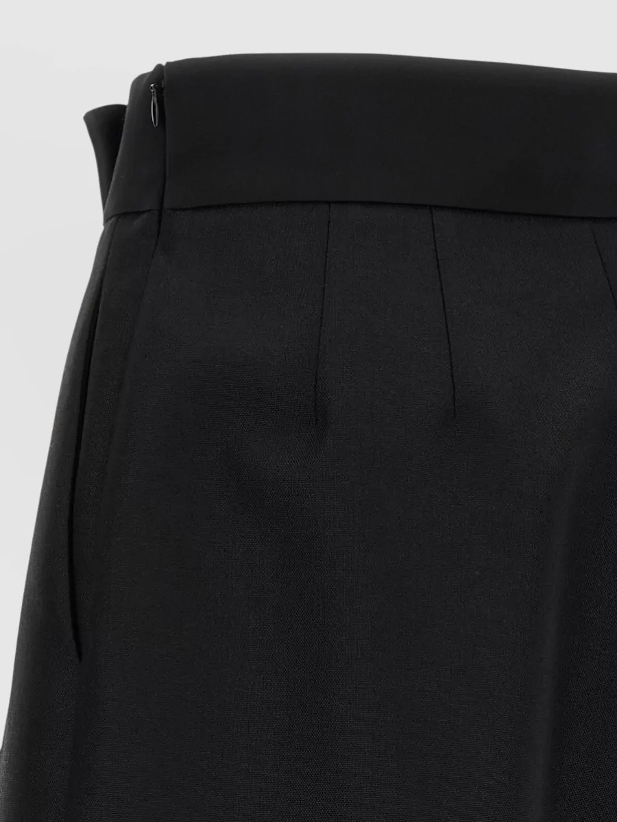 Valentino Garavani Bow Detail Pleated Tailored Bermuda Shorts