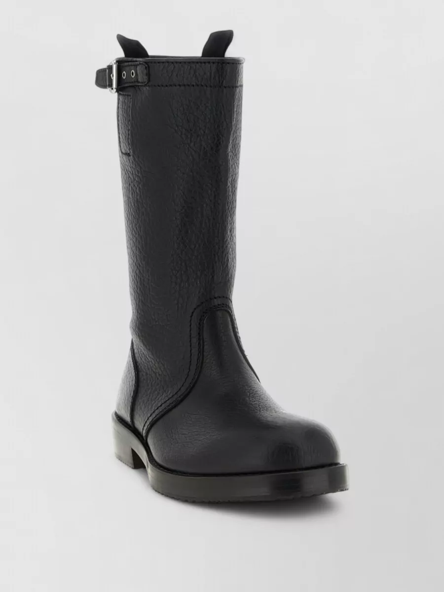 Dries Van Noten Leather Biker Boots