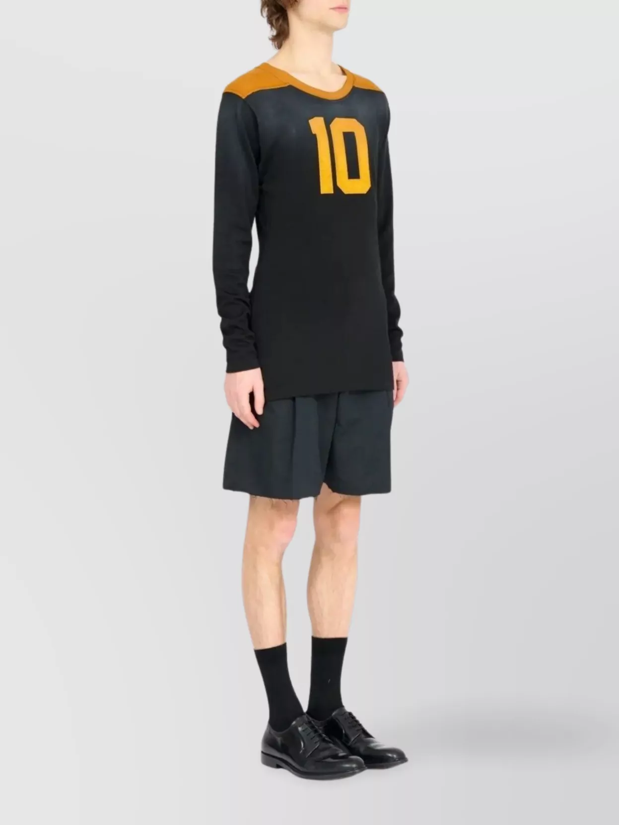 Maison Margiela Long Sleeve T-Shirt With Number 10 Print