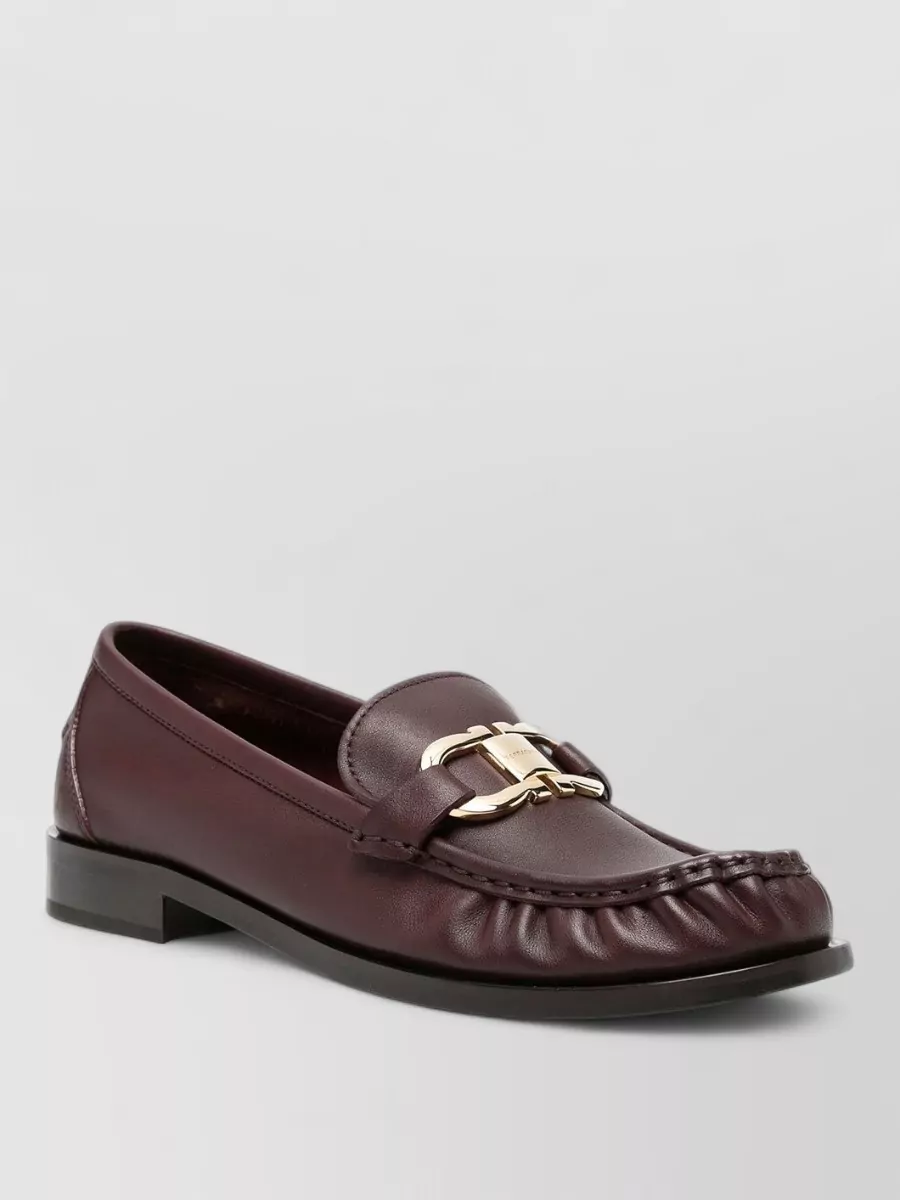 Ferragamo calf leather loafers