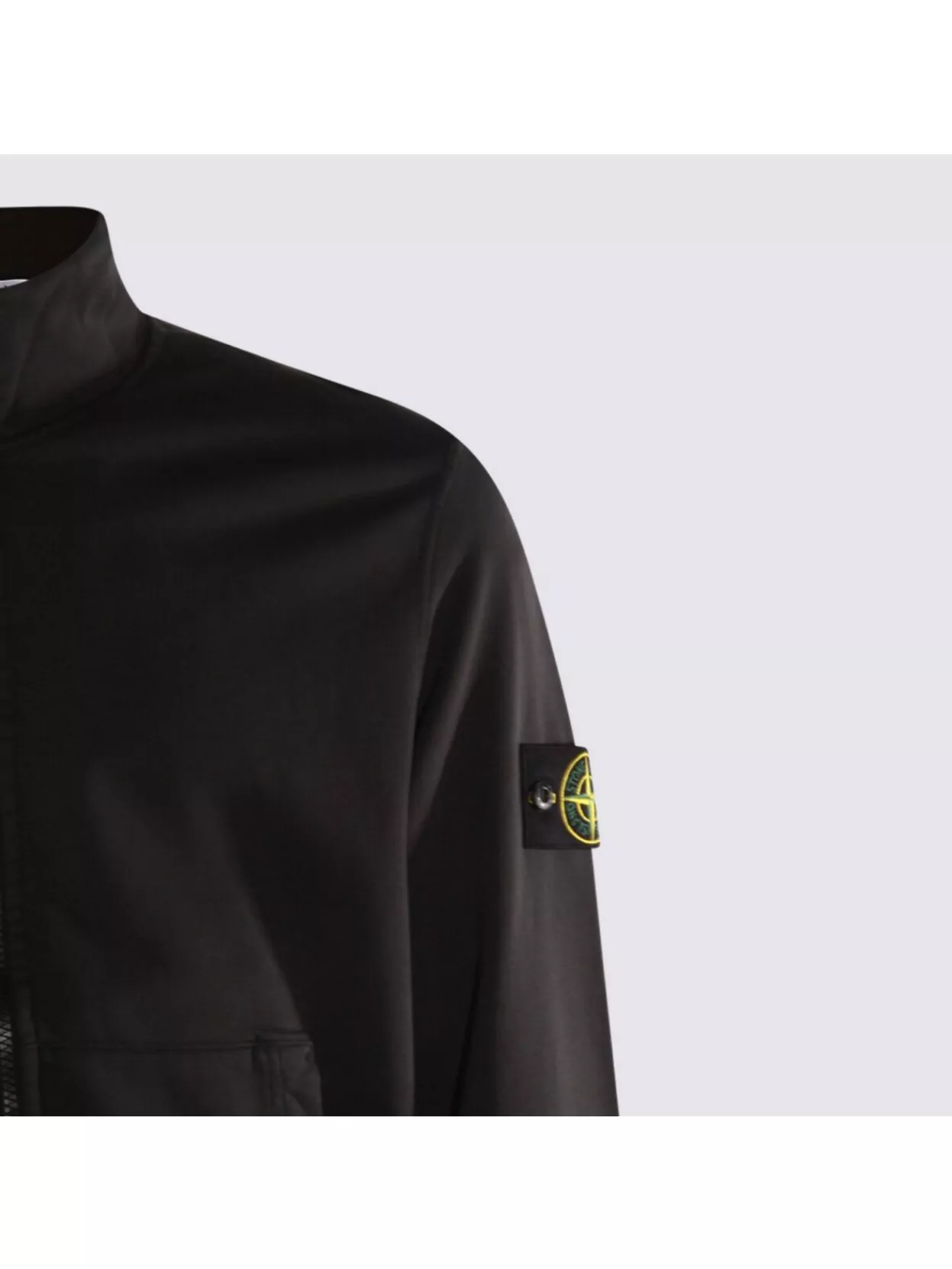 Stone Island High Collar Ribbed Cuffs Side Pockets