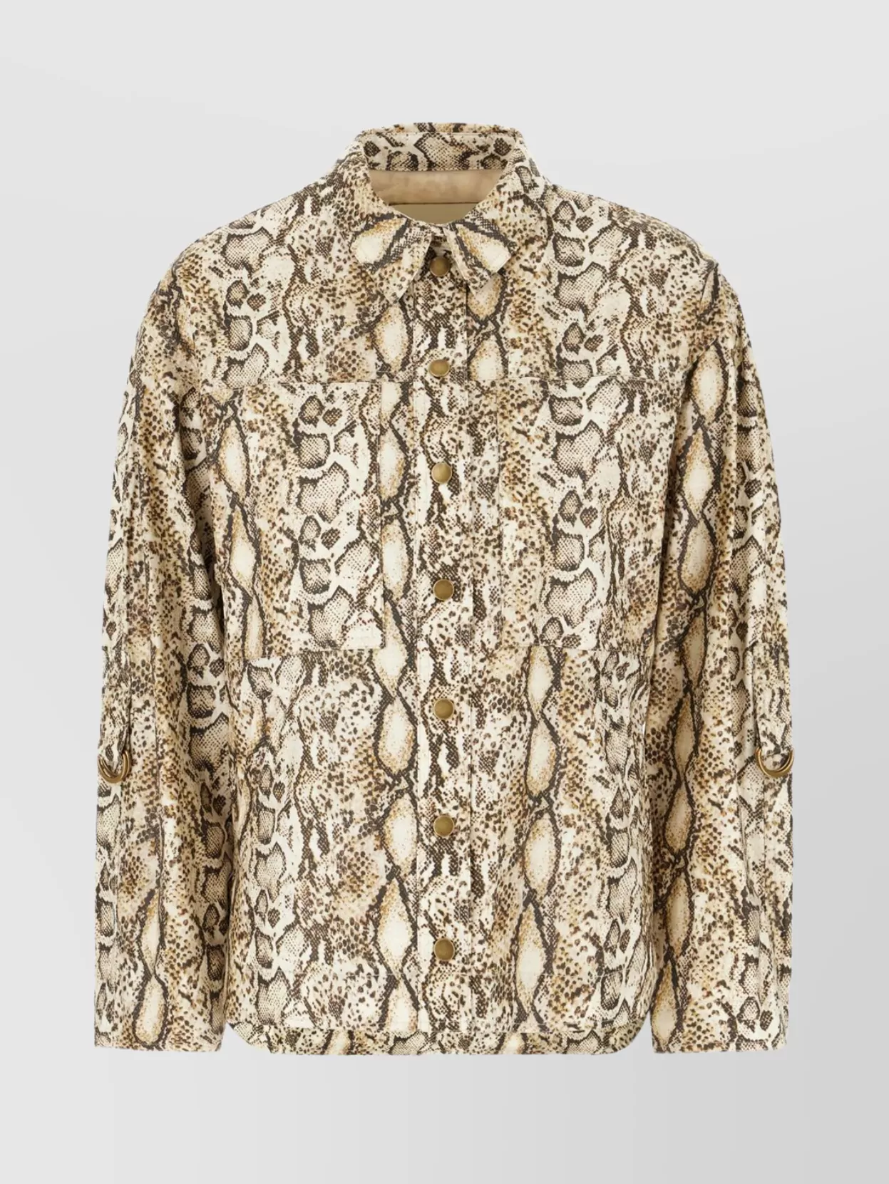 Isabel Marant Linen Blend Jacket Snakeskin Pattern