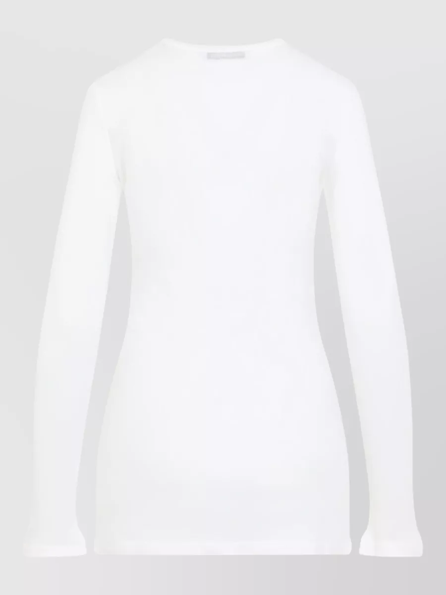 Miu Miu Cotton Mini Dress Long Sleeves