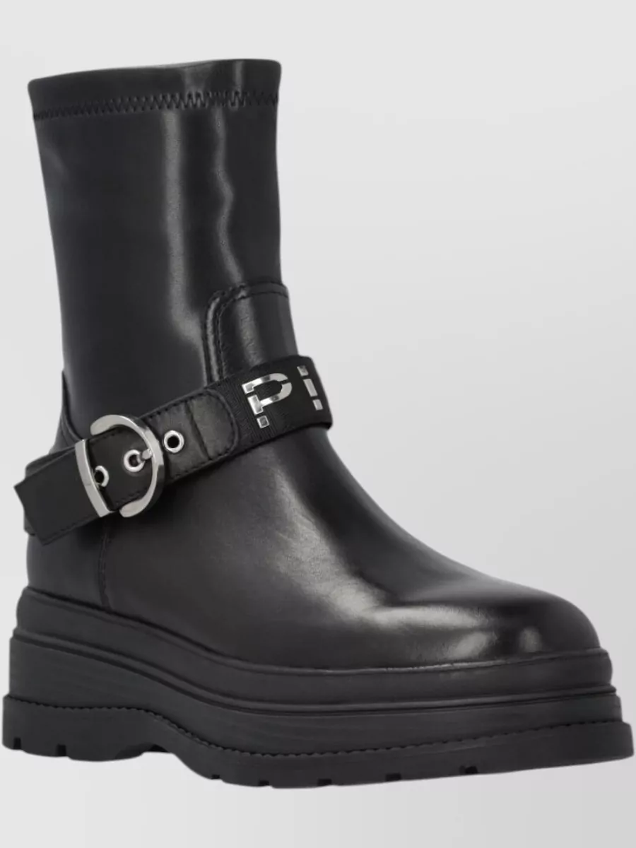 Pinko Leather Ankle Boots